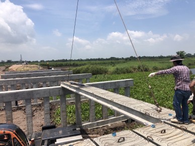 งานวาง Plank P9-P13 สะพาน กม.0+385